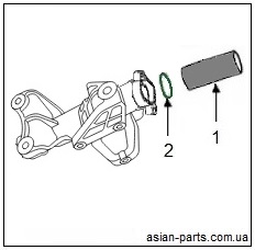 Трубка привода зчеплення 513EH-1707018 Трубка привода зчеплення 513EH-1707018