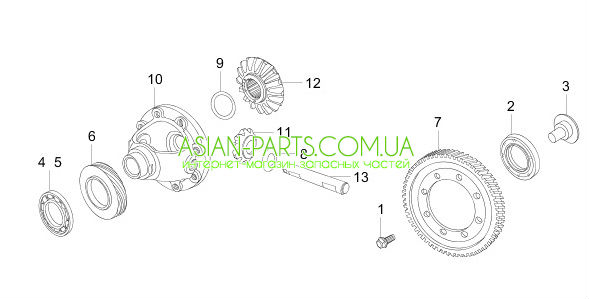 дифференциал чери qq amt